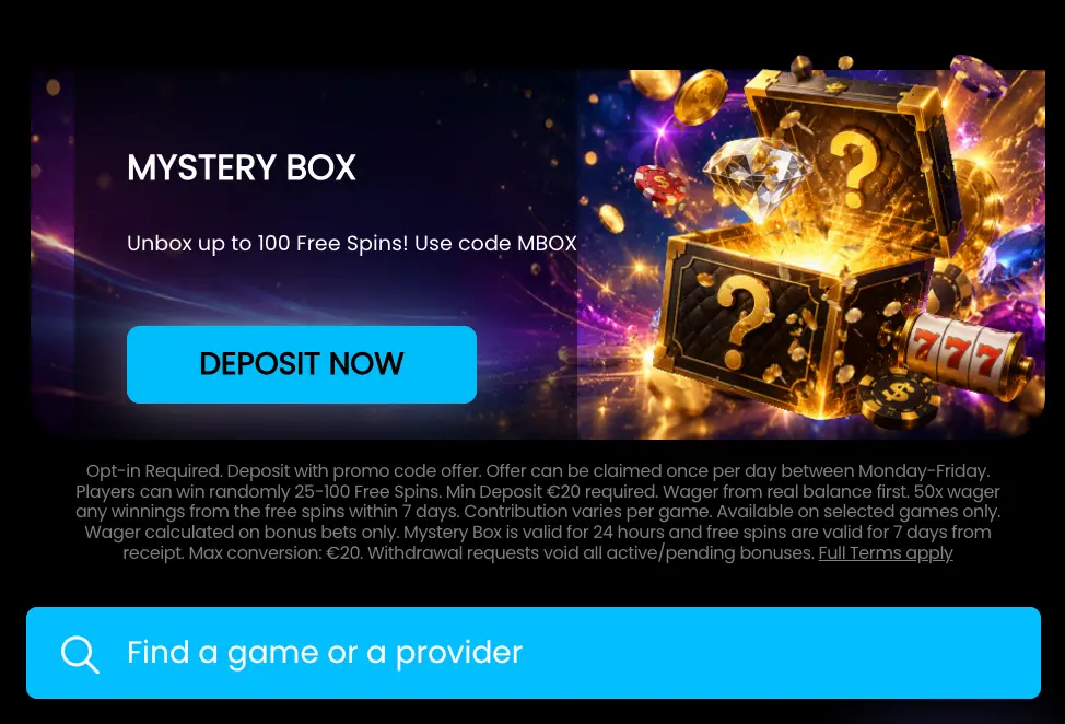 BlueFox Casino hero